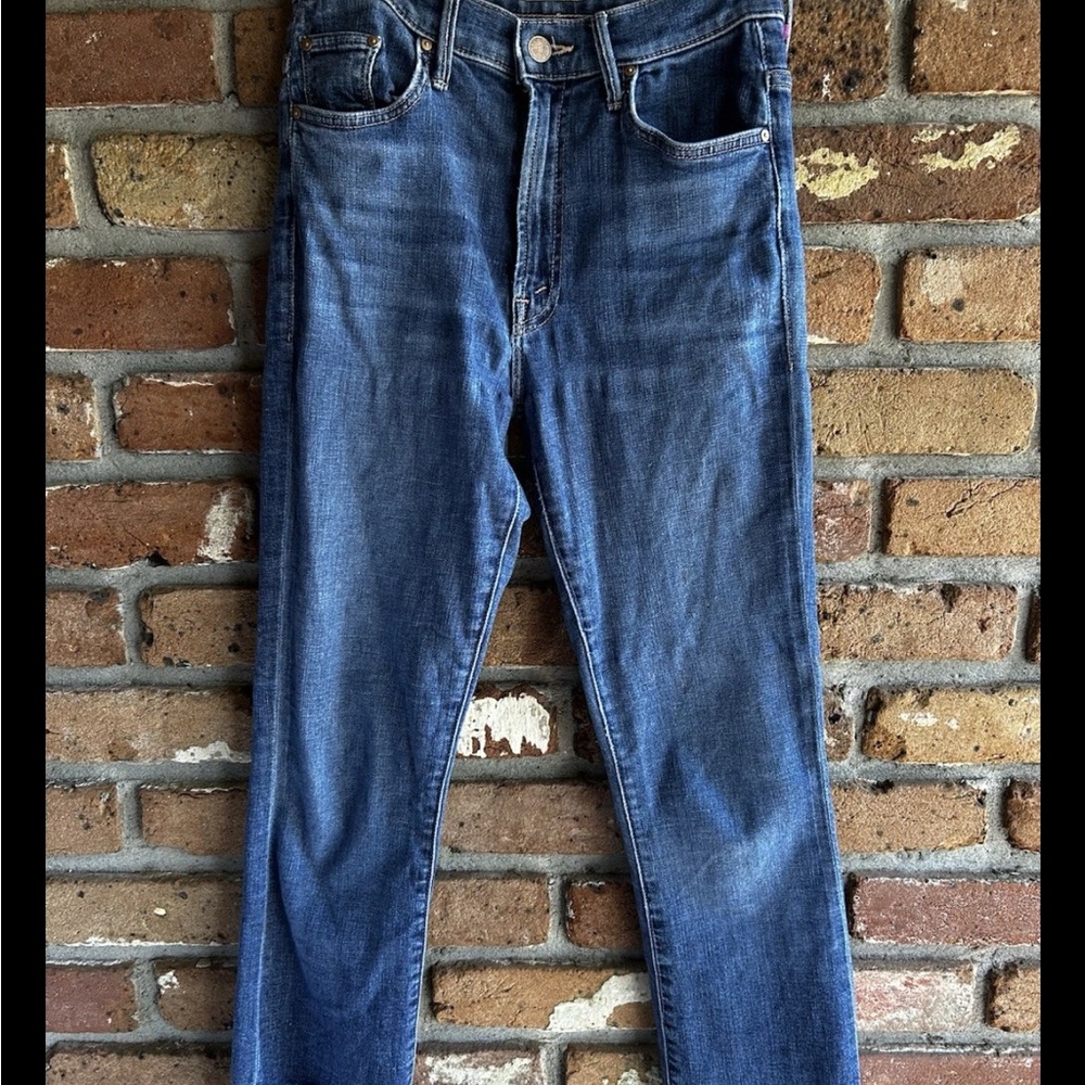 MOTHER Jeans Women's Size 26 The Insider Crop Step Fray Girl Crush Raw Hem